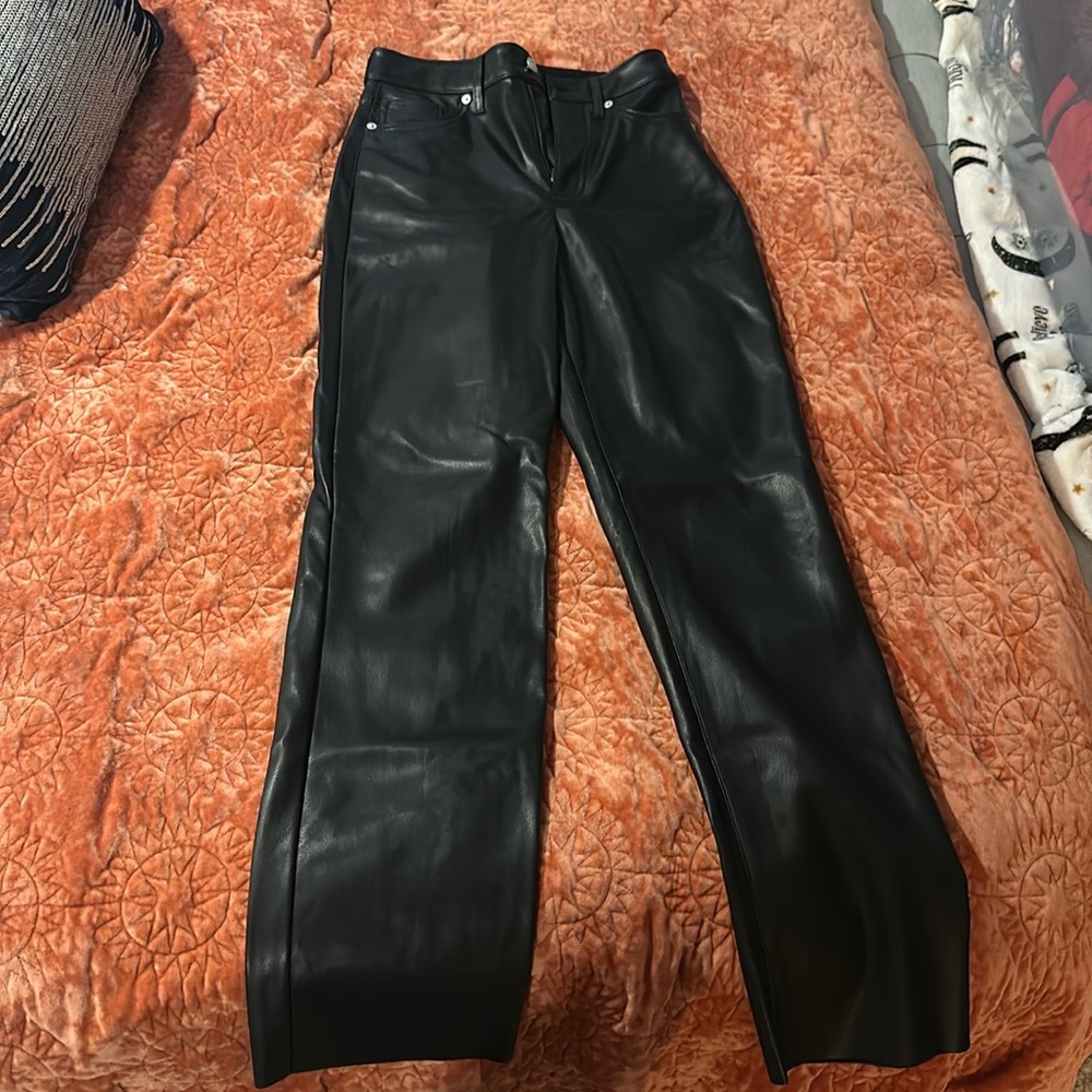 Express faux leather pants boot cut